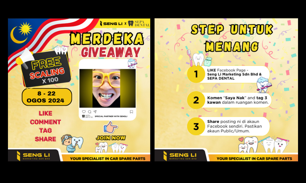 Merdeka Giveaway – Seng Li x Sepa Dental